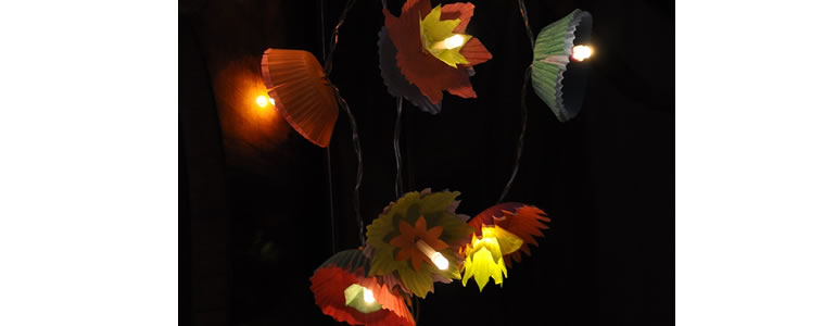 autumn string lights